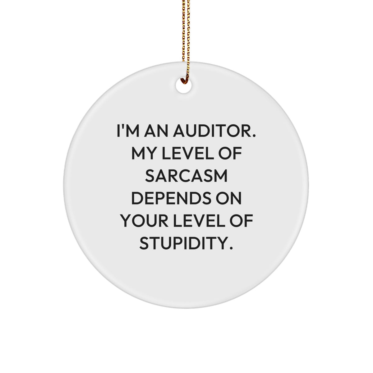 Auditor Keepsake Christmas Ornament for Him Gift - Image 1