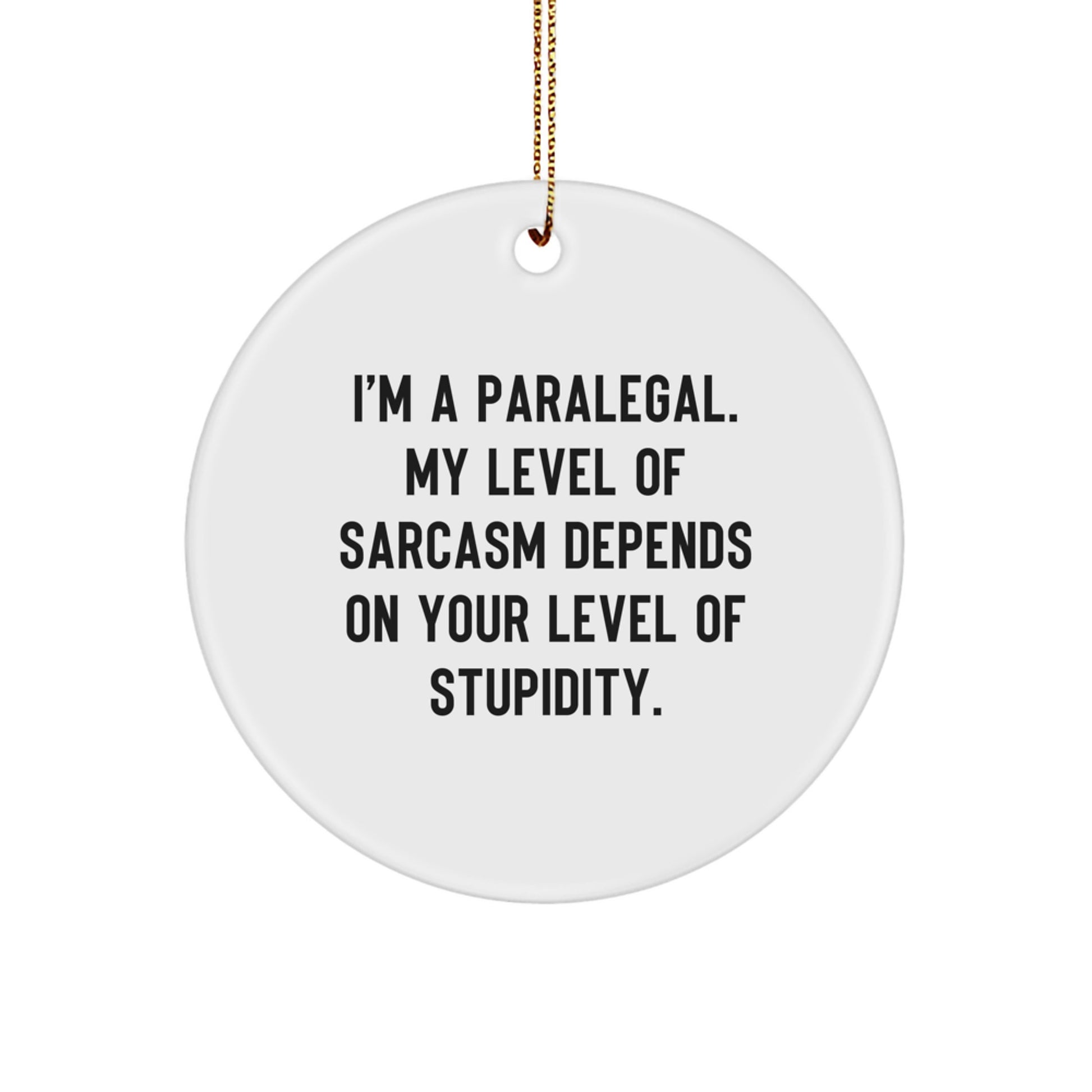 Funny Sarcasm Paralegal Gifts from Men, Unique Christmas Unique Gifts for Paralegal Women - Image 1