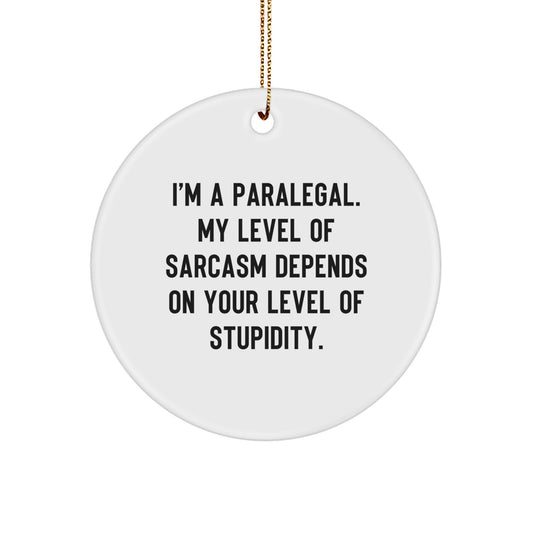 Funny Sarcasm Paralegal Gifts from Men, Unique Christmas Unique Gifts for Paralegal Women - Image 1