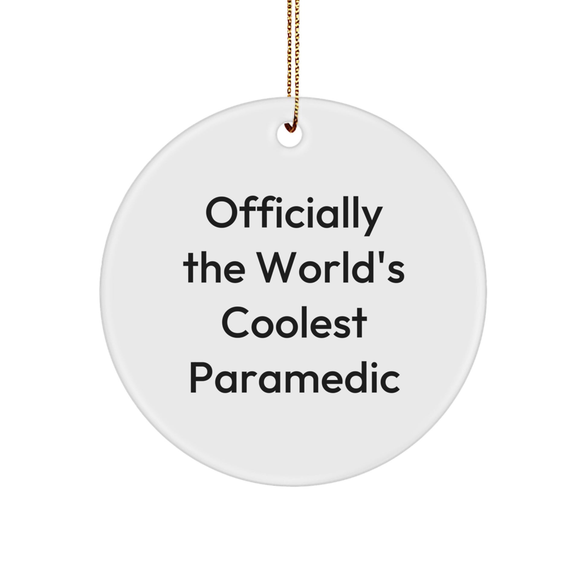 Gifts from Men to Rescue Workers - Inspirational Rescue Worker Circle Ornament, Christmas Unique Gifts for Rescue Worker - Image 1