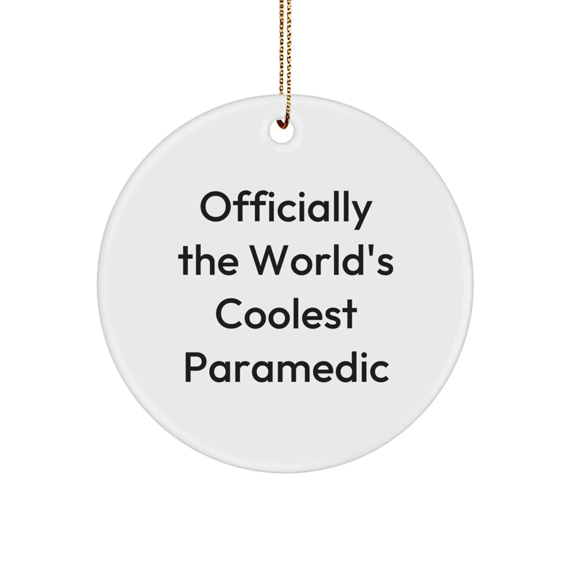 Gifts from Men to Rescue Workers - Inspirational Rescue Worker Circle Ornament, Christmas Unique Gifts for Rescue Worker