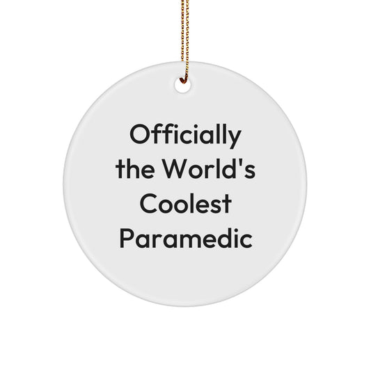 Gifts from Men to Rescue Workers - Inspirational Rescue Worker Circle Ornament, Christmas Unique Gifts for Rescue Worker - Image 1