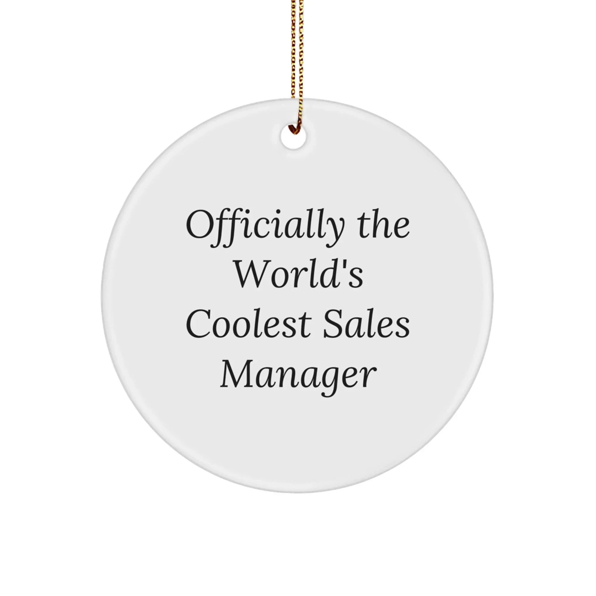 Funny Gifts from Men for Sales Manager, Officially The World's Coolest Sales Manager Christmas Unique Gifts