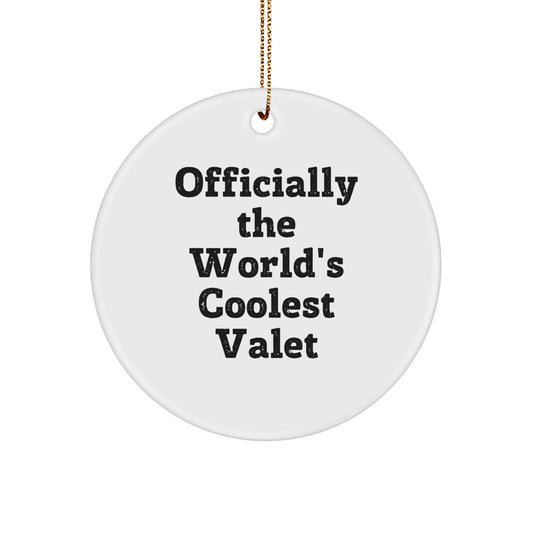 Funny Valet Gifts from Men to Valets, Officially The World's Coolest Valet Christmas Unique - Image 1
