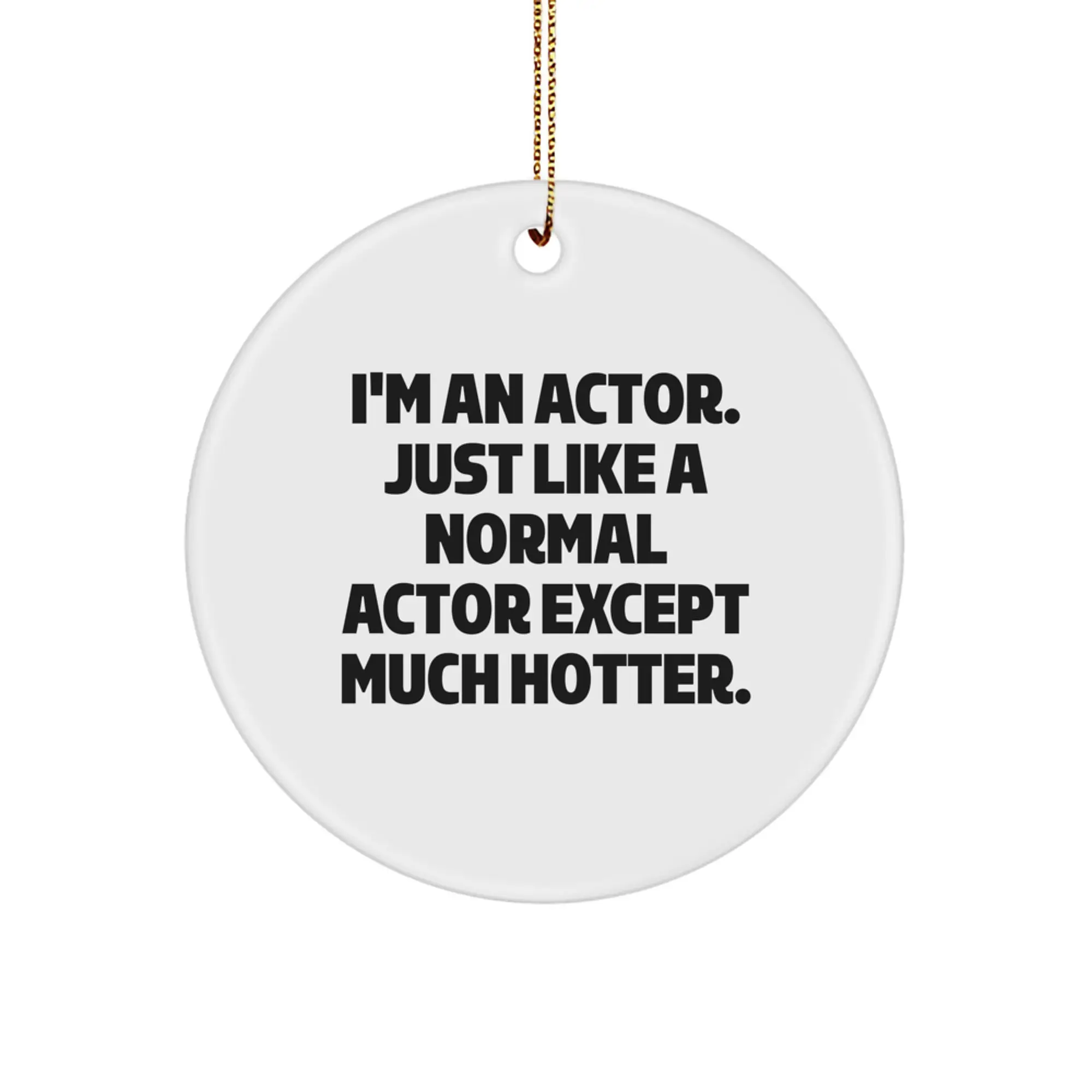 Actor Keepsake Christmas Ornament for Him Gift - Image 1