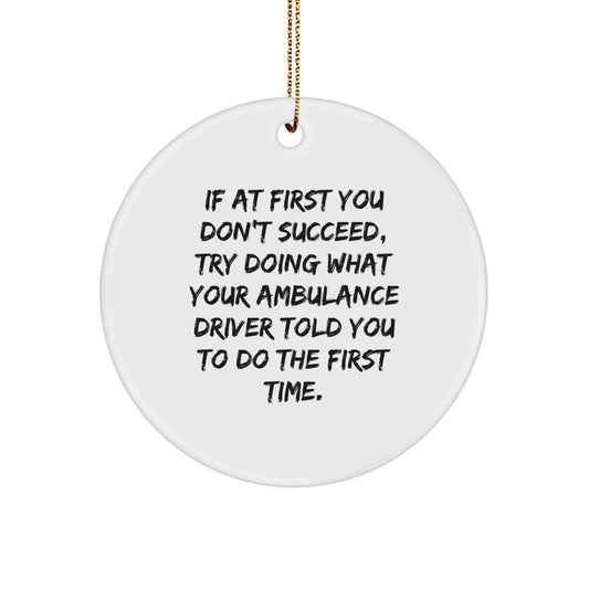 Funny Ambulance Driver Gifts from Friends for Ambulance Driver Ambulance Driver Christmas Unique Gifts - Image 1