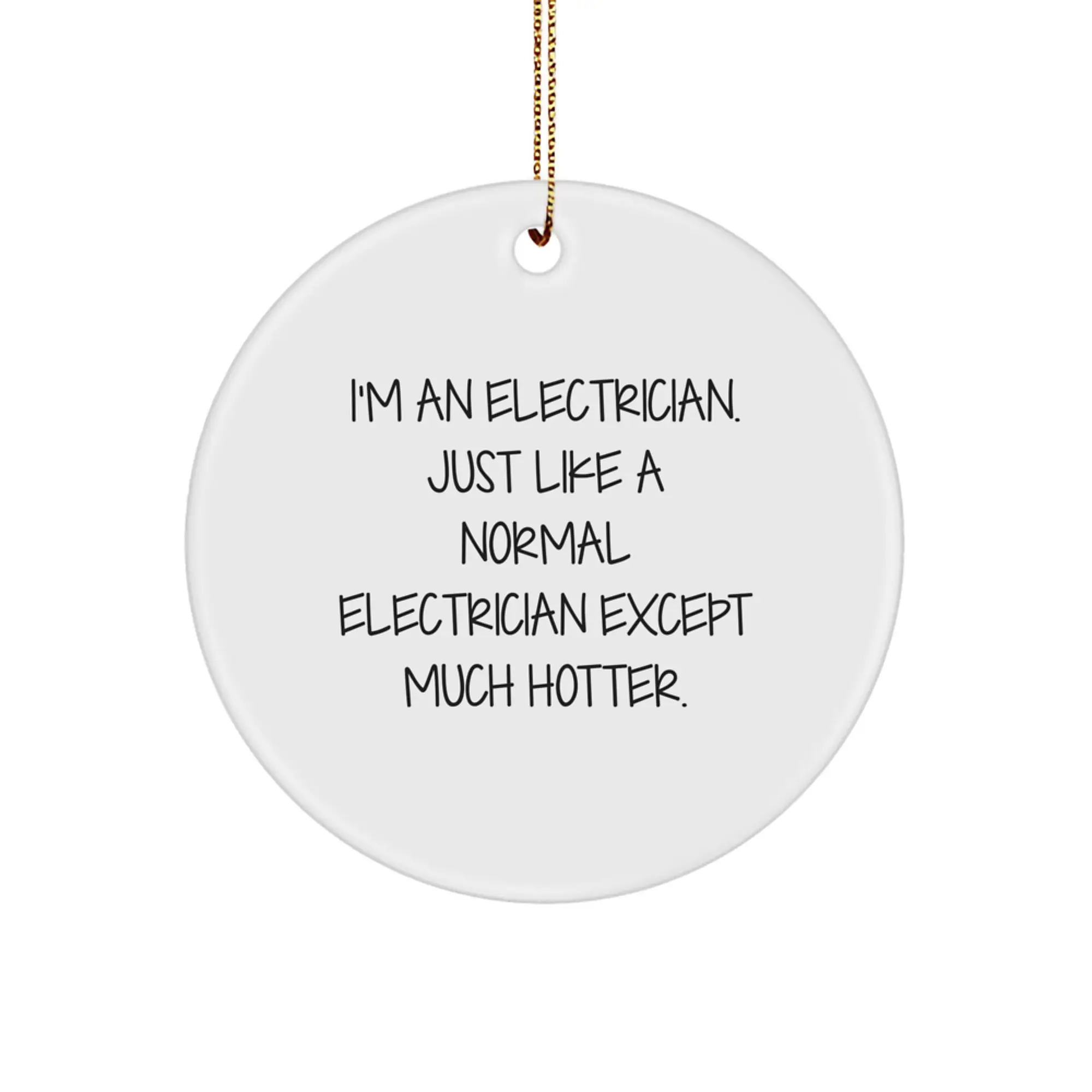 Christmas Gift for Her Electrician Keepsake Ornament Present Bright - Image 1
