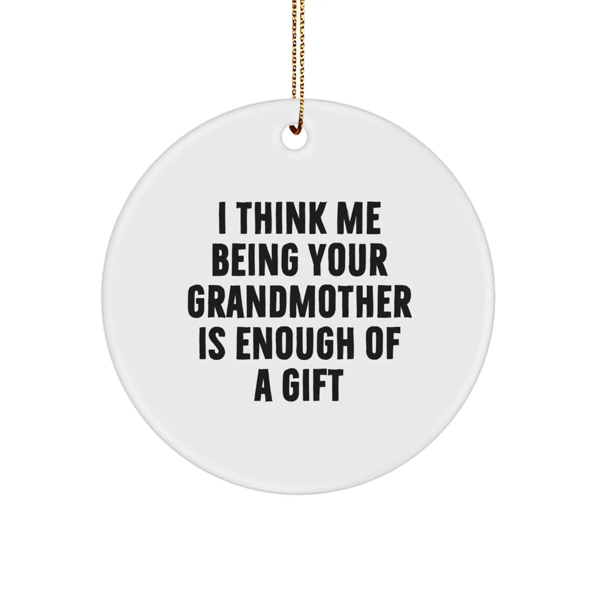 Christmas Ornament Gift for a Sister Favorite Grandmother Sentiment - Image 1