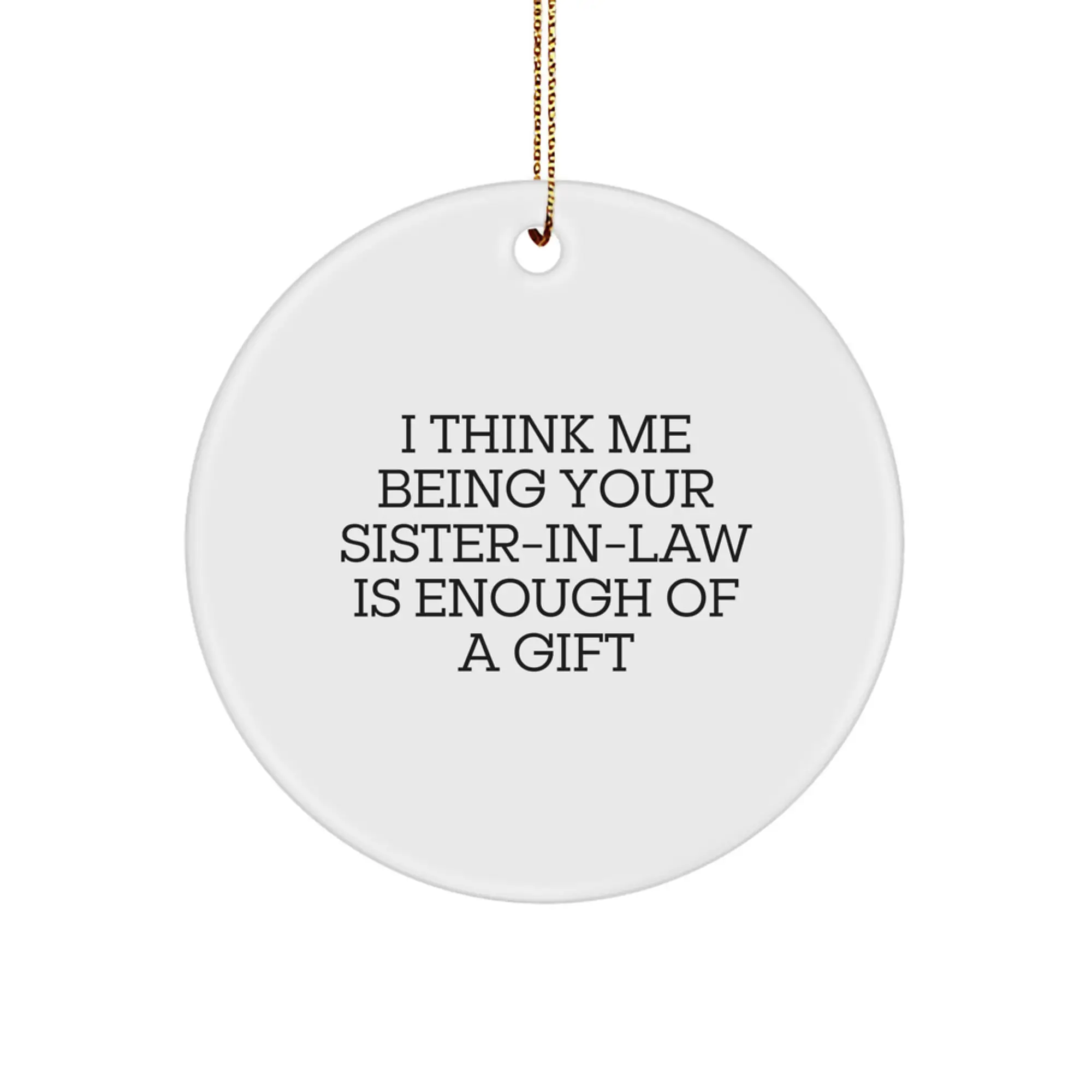 Sister-in-law Keepsake Christmas Ornament for Him Gift - Image 1