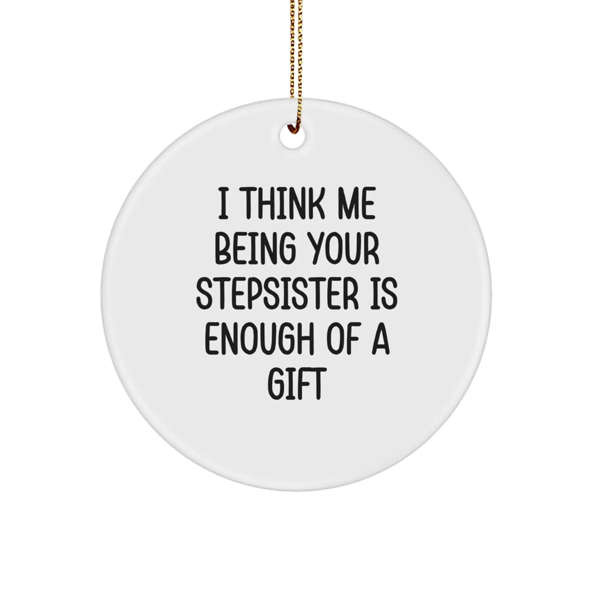 Christmas Gift for Her Stepsister Ornament Present Vibrant Surprise - Image 1