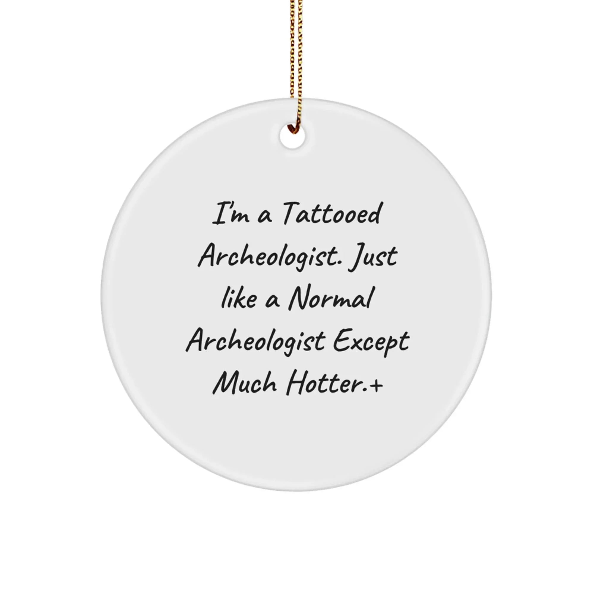 Funny Archeologist Circle Ornament Gifts from Friends for Archeologist Christmas Unique Decorations