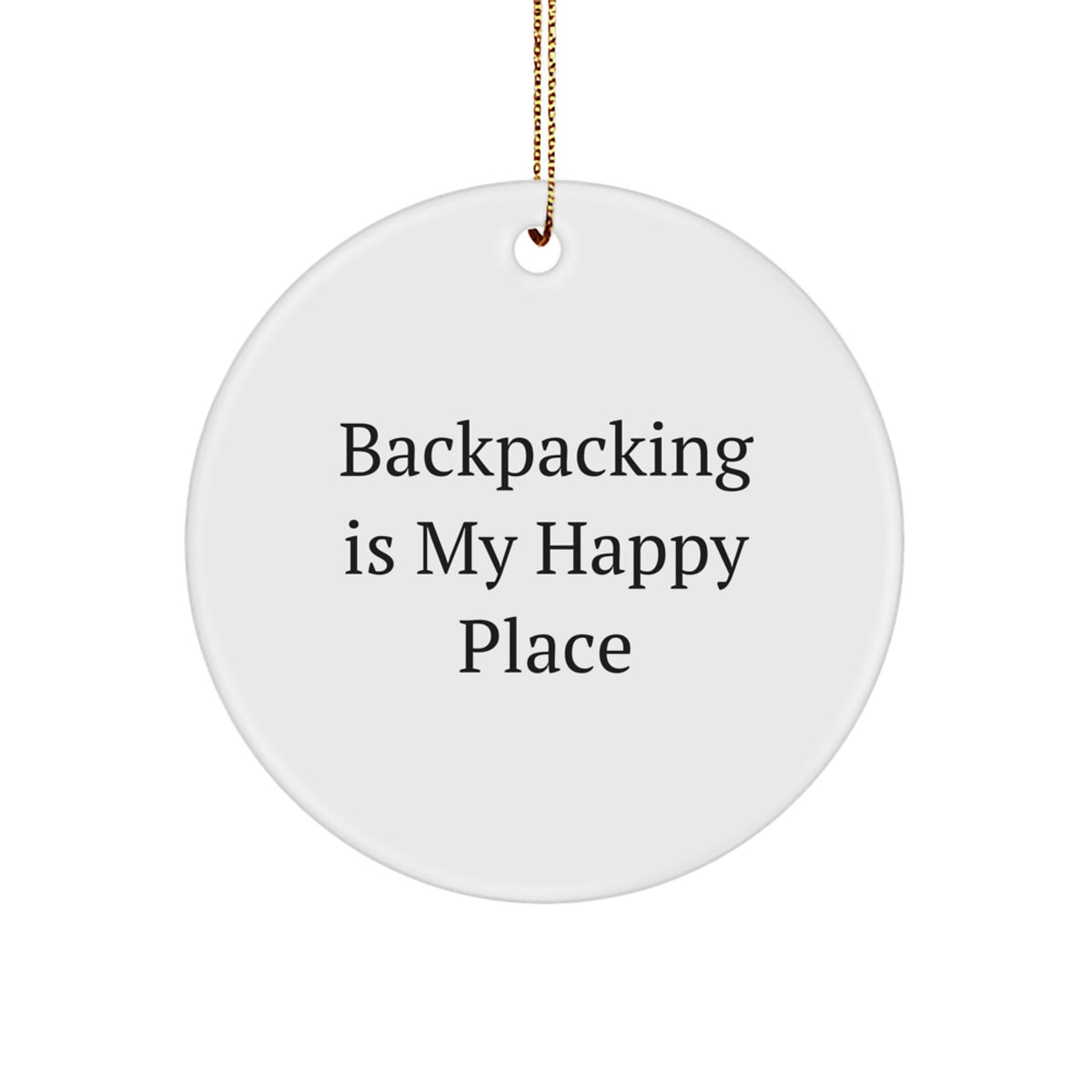 Christmas Ornament Funny Backpacking Gift Idea for Coworkers - Image 1