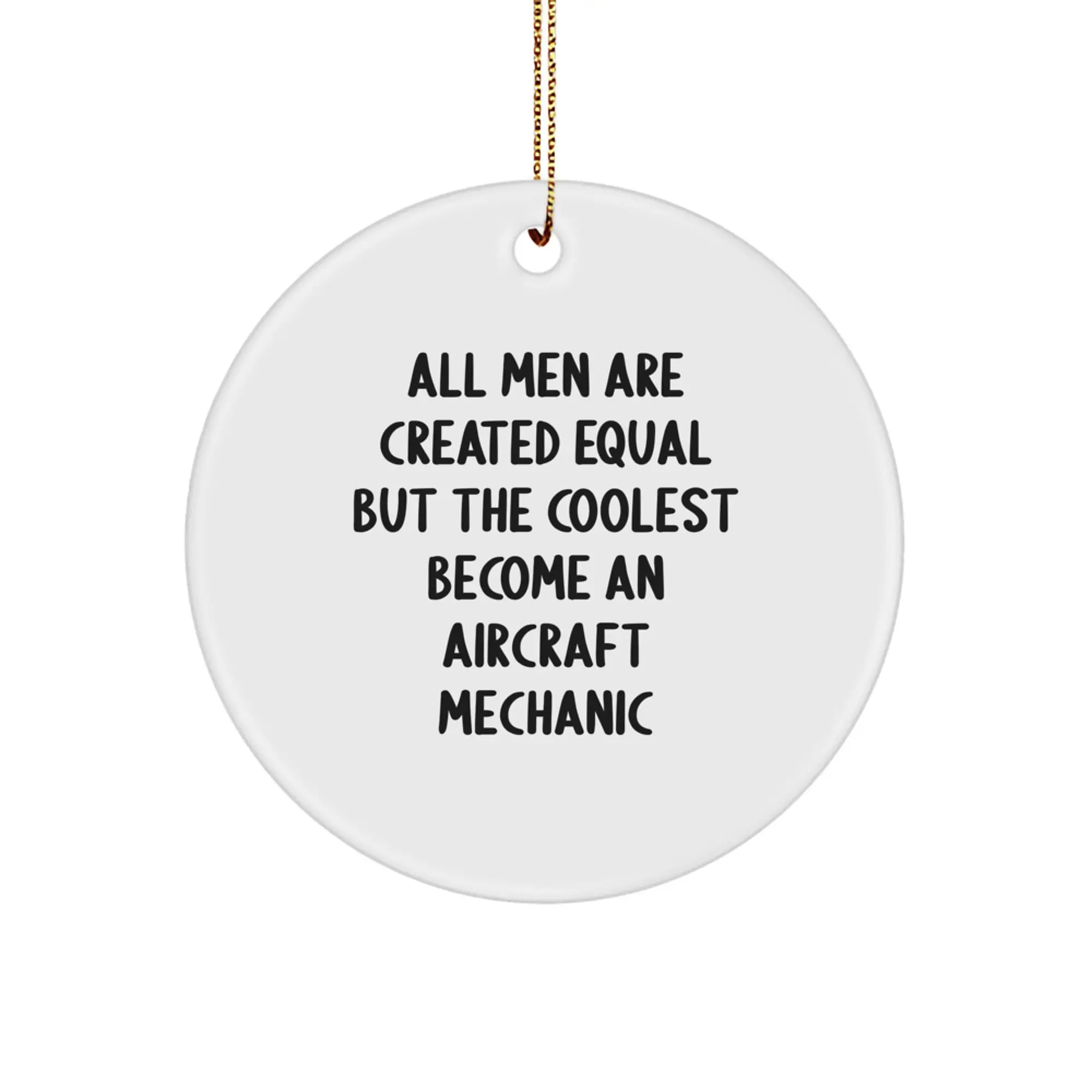 Aircraft Mechanic Christmas Ornament for Coworkers Idea Gift - Image 1
