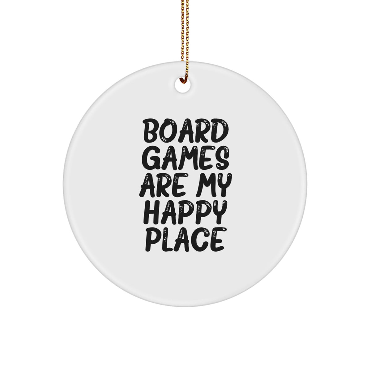 Christmas Gift Board Games Are My Happy Place Christmas Ornament for Her - Image 1