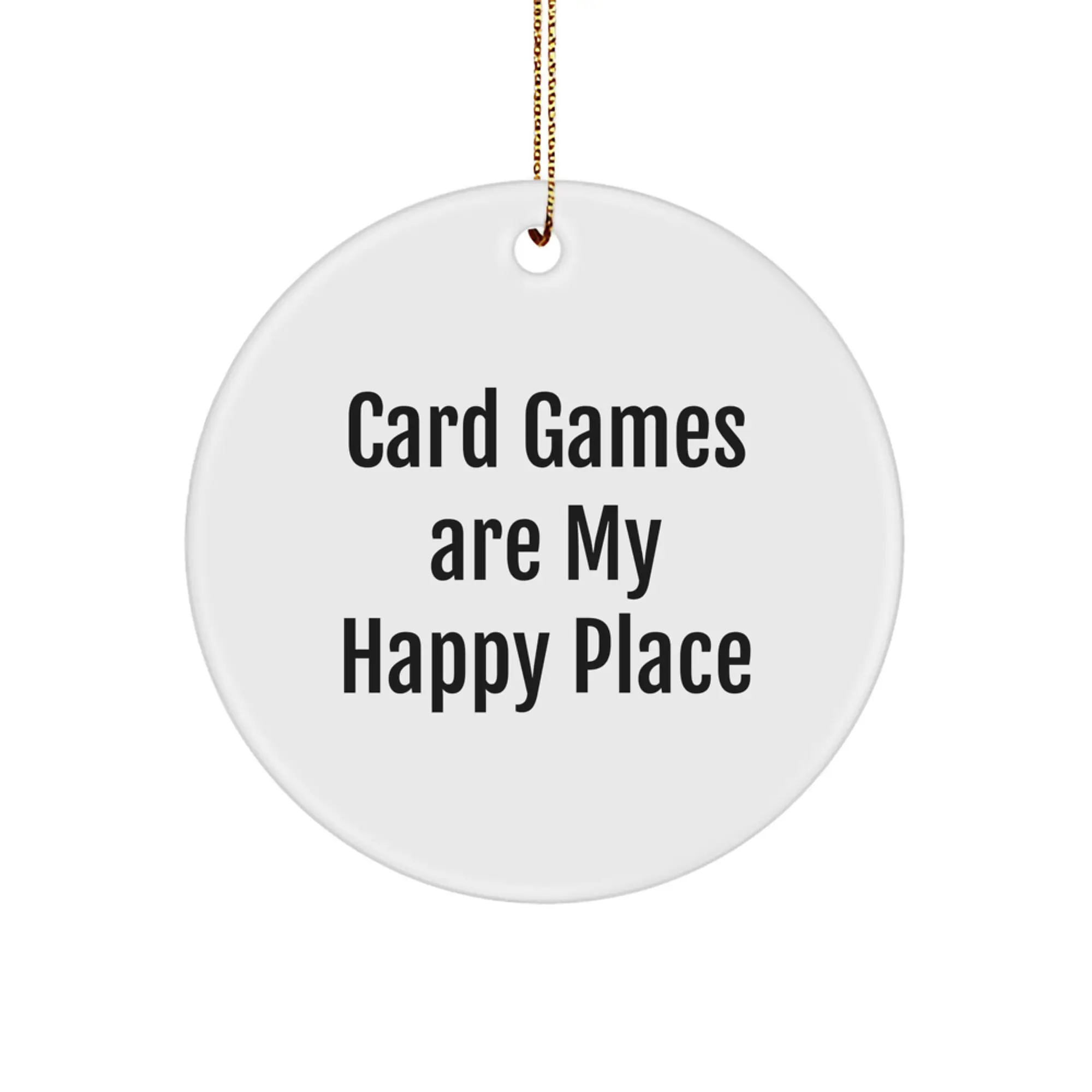 Funny Card Games Circle Ornaments for Friends and Family Christmas Unique Gifts from Loved Ones - Image 1