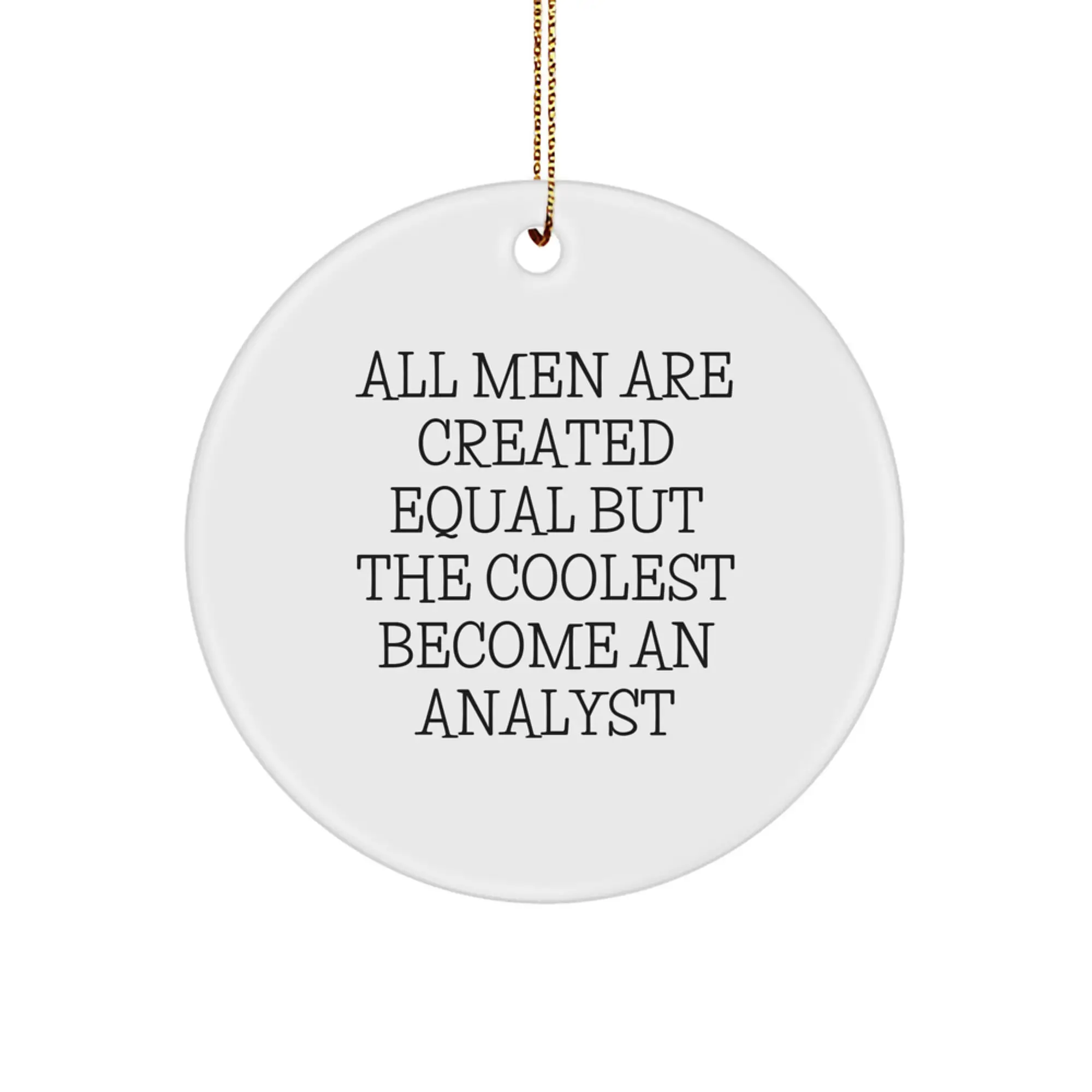 Analyst Keepsake Christmas Ornament for Him Gift – Surprise Holiday - Image 1