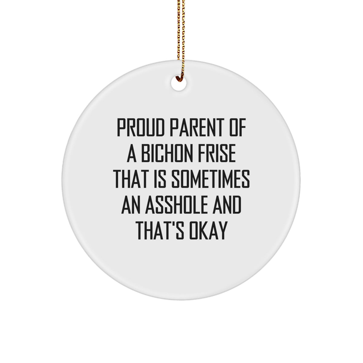 Christmas Ornament Gift Bichon Frise Owner - Proud Parent Idea - Image 1