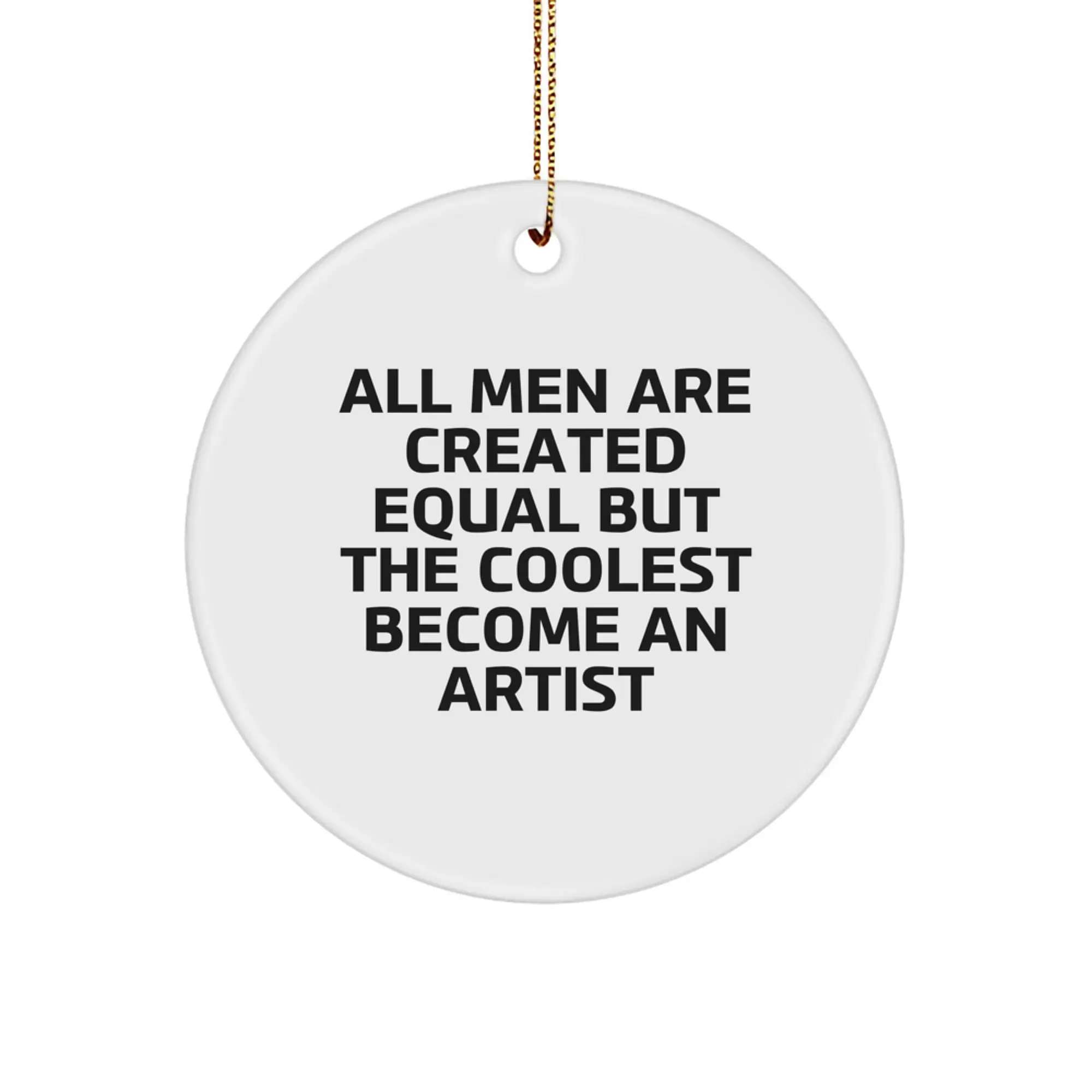 Christmas Ornament for Her Gift – Artist Quote Present - Image 1