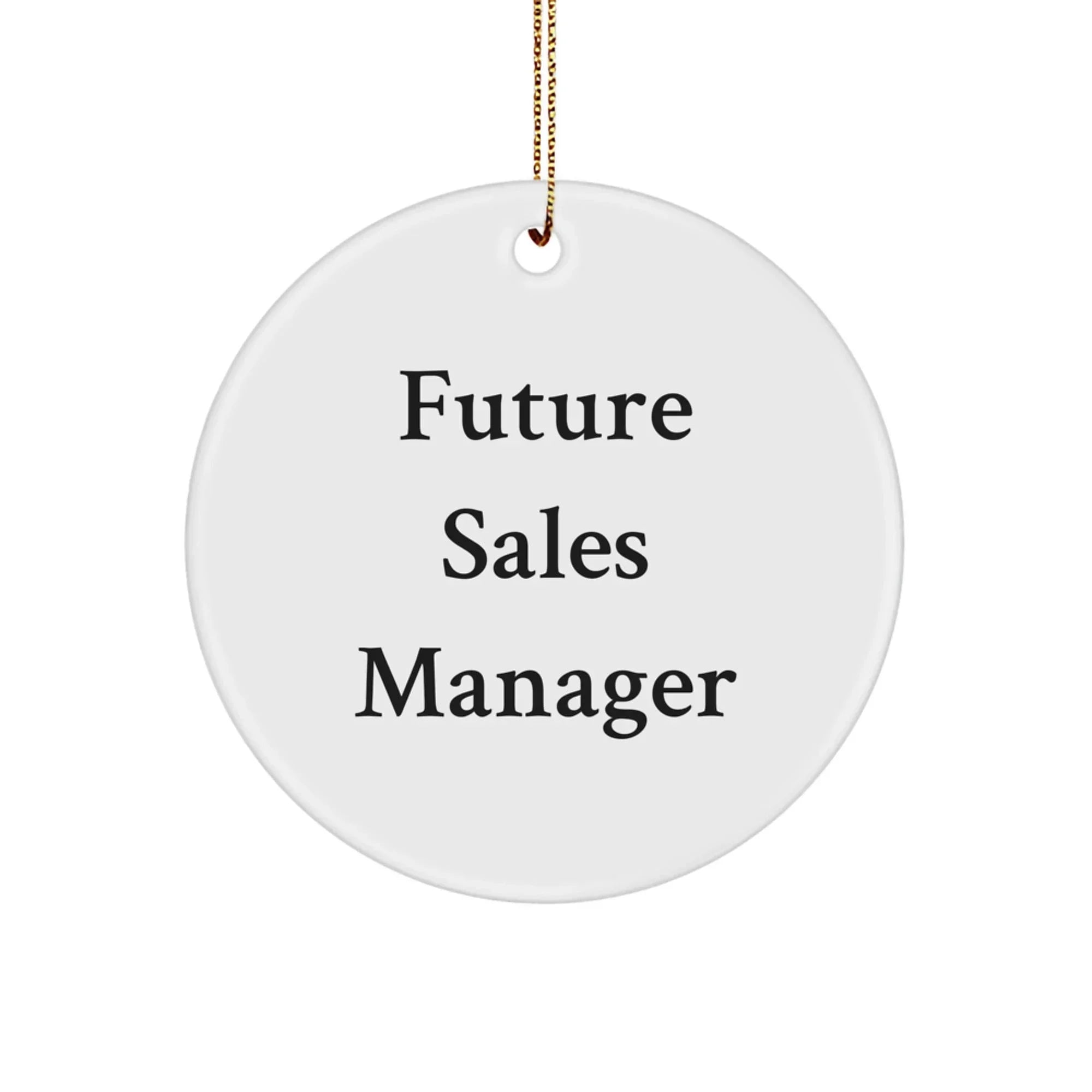 Funny Quote Gifts for Sales Managers, Unique Christmas Unique Gifts from Friends, Inspirational Circle Ornaments for Sales Team