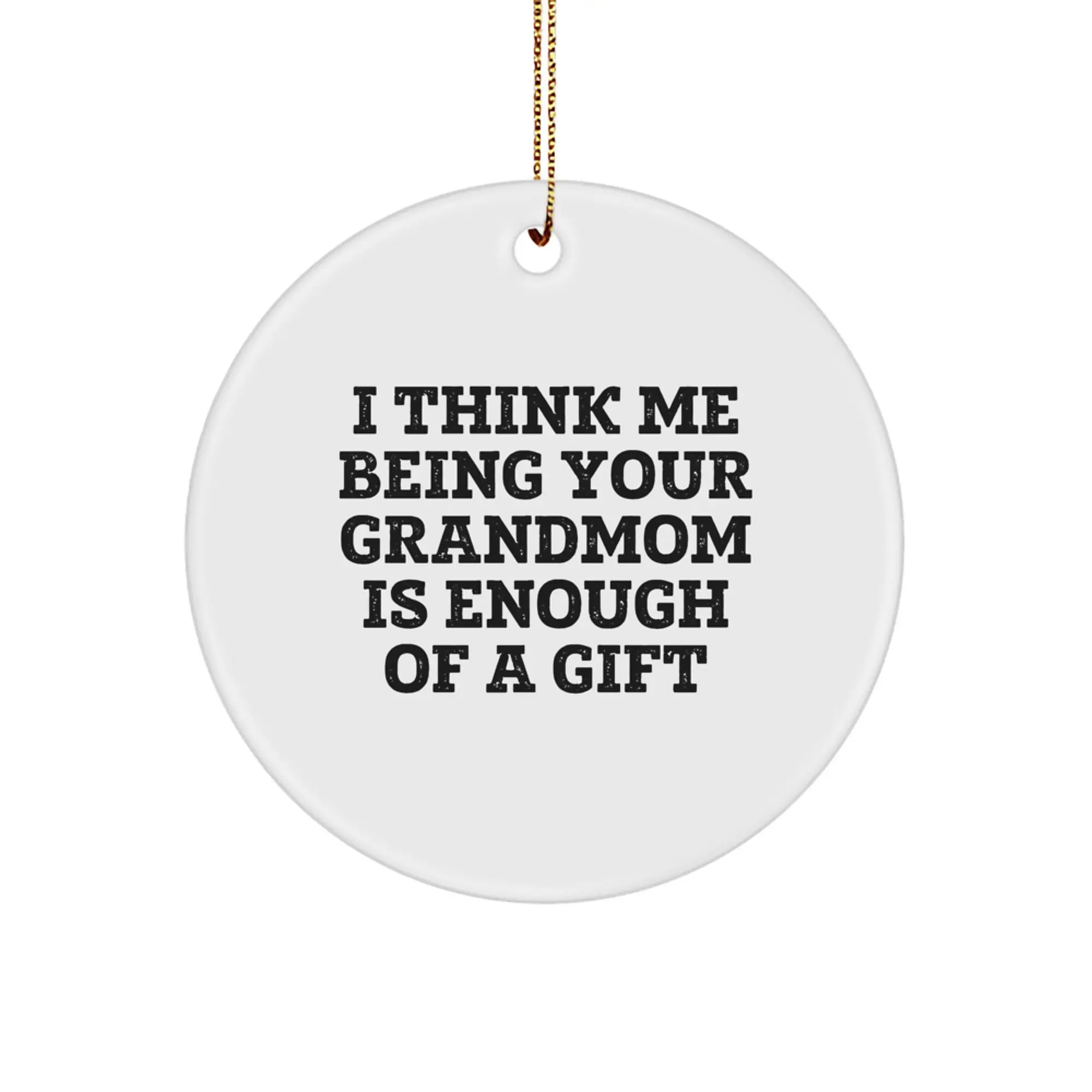 Christmas Gift for Her Grandmom Ornament Present - Image 1