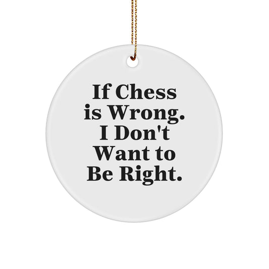 Funny Chess Circle Ornament Gifts from Friends for Christmas - Image 1