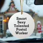 Smart Sexy Talented Postal Worker Christmas Ornament Gifts
