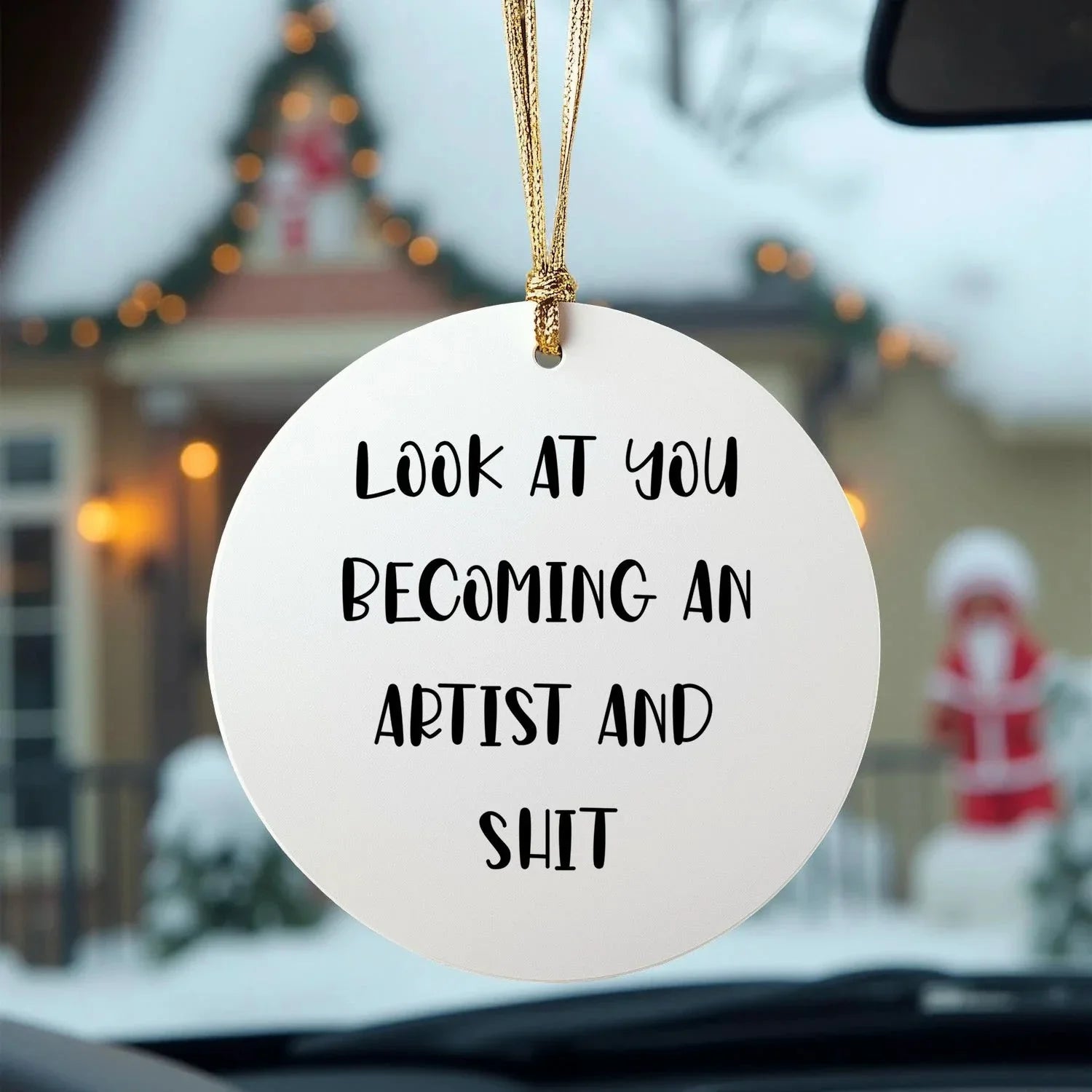 Funny Artist Circle Ornaments Gifts for Artists from Friends at Christmas