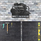 Coal Train Personalized Metal Art Wall Sign
