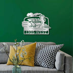Coal Train Personalized Metal Art Wall Sign