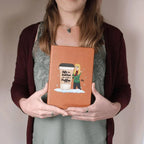 Coffee & Chronicles: Personalized Vegan Leather Journal