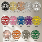 Personalized Tree of Life Metal Wall Art | Custom Family Name & Established Date Sign