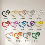 Personalized Puppy Love Metal Wall Art – Custom Dog Paw Heart Sign – Pet Name Metal Decor – Dog Lover Gift – Indoor Outdoor Steel Sign