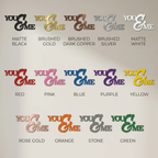 You & Me Metal Wall Art | Romantic Couple Sign | Wedding, Anniversary, or Engagement Gift | Love Home Decor | Made in USA
