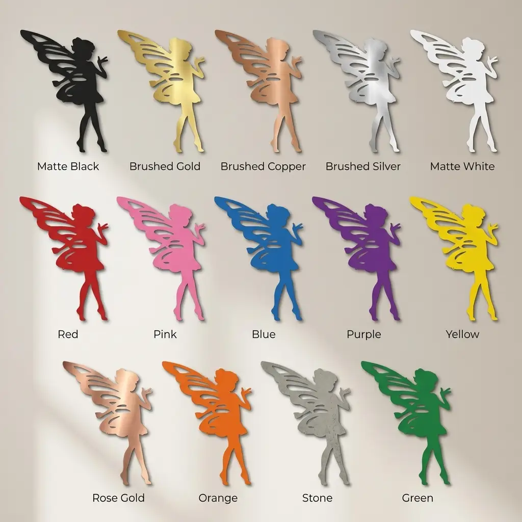 Fairy Pixie Metal Wall Art | Whimsical Fairy Steel Wall Decor | Fantasy Garden Decoration | Made in USA