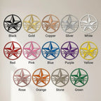 Custom Star Metal Wall Art – Personalized Rustic Farmhouse Sign – Ranch or Family Name
