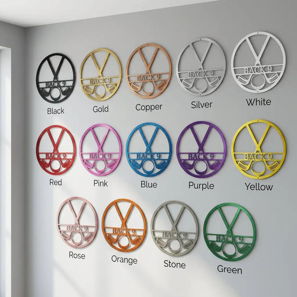 Personalized Golf Metal Wall Art Custom Name Golfer Sign Man Cave Garage Decor Gift for Golf Lover