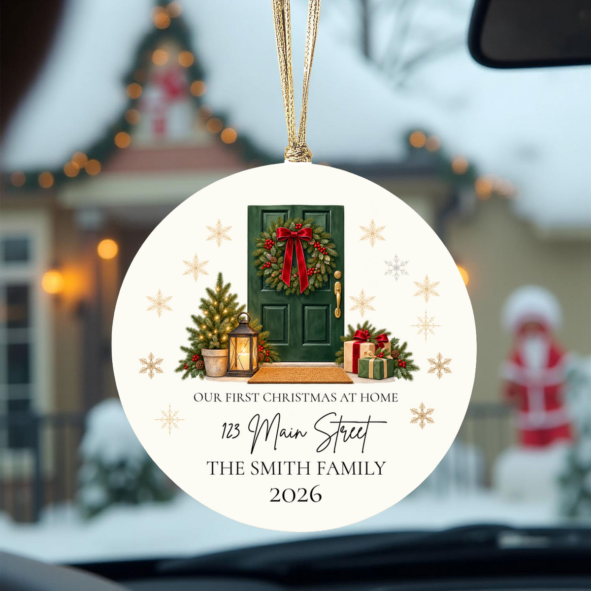 Personalized First Christmas in New Home Ornament, Custom Address Christmas Gift, New Homeowner Keepsake, Housewarming Gift 2026