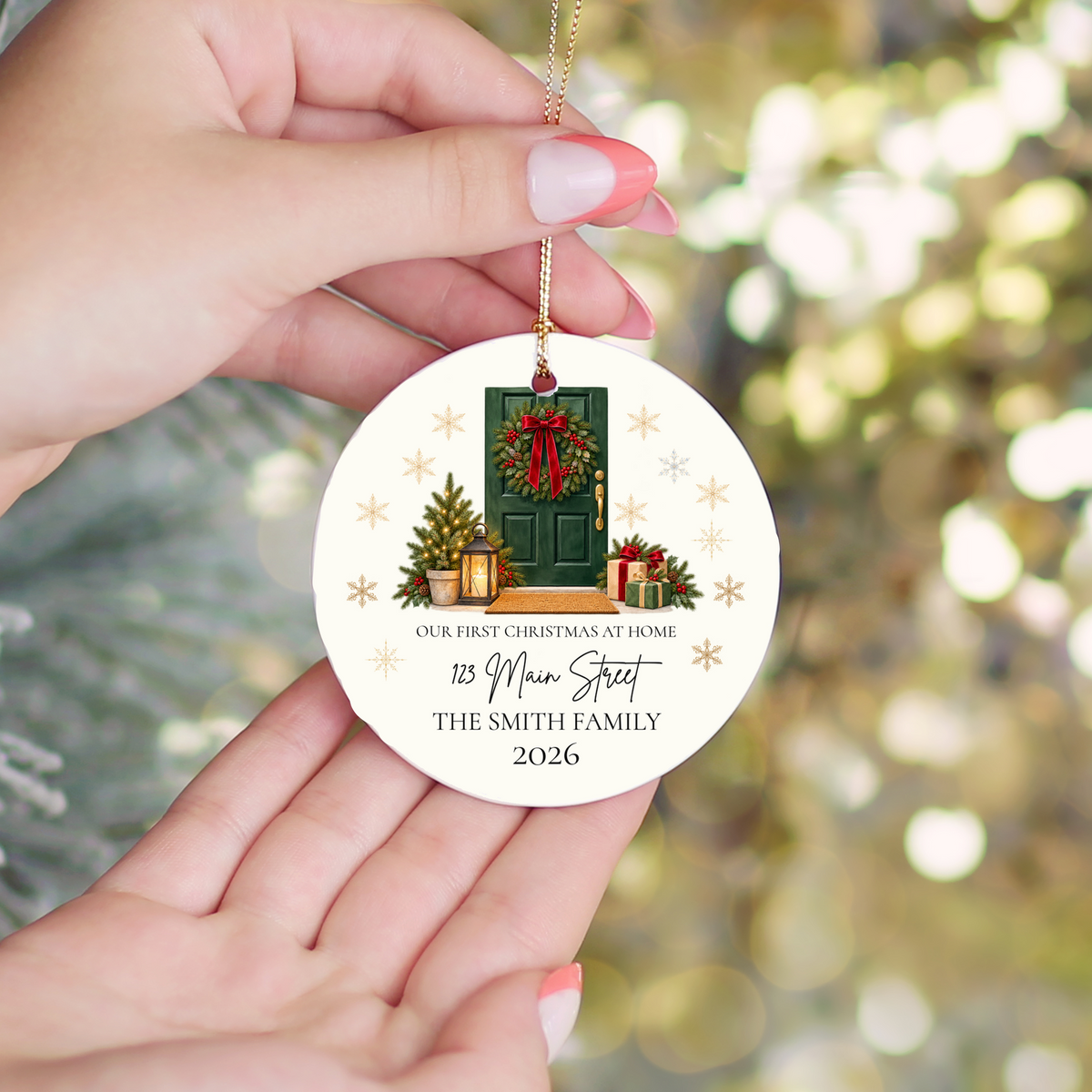 Personalized First Christmas in New Home Ornament, Custom Address Christmas Gift, New Homeowner Keepsake, Housewarming Gift 2026