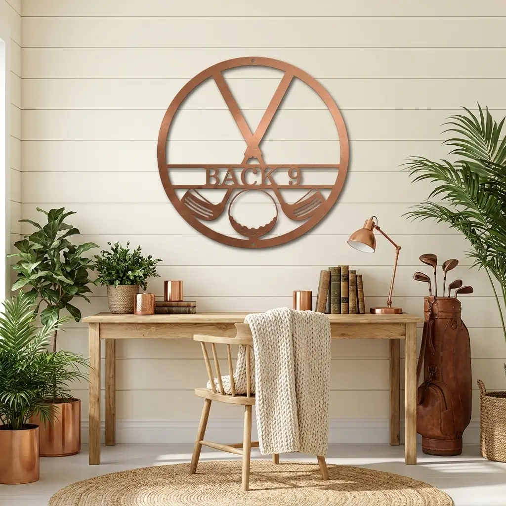Personalized Golf Metal Wall Art Custom Name Golfer Sign Man Cave Garage Decor Gift for Golf Lover