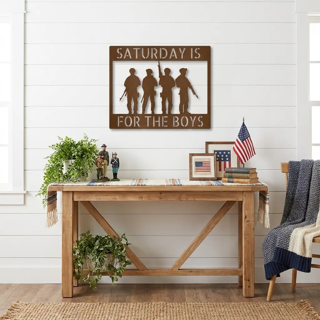Soldier Custom Name Metal Sign Wall Art