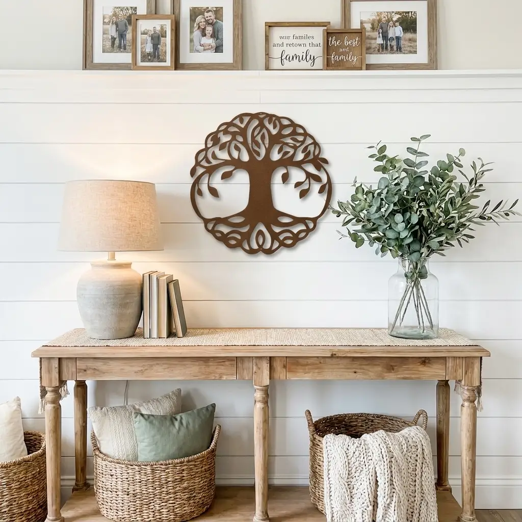 Tree of Life Metal Wall Art | Family Tree Wall Decor | Nature Inspired Home Sign | Housewarming & Family Gift | Made in USA