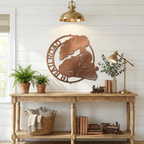 Personalized Steam Locomotive Metal Wall Art – Custom Railroad Train Name Sign – Vintage Train Decor – Railroad Enthusiast Gift