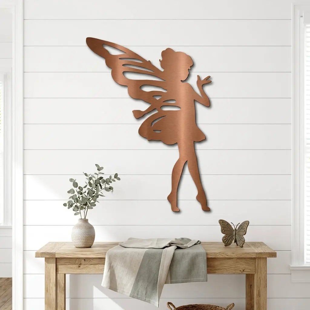 Fairy Pixie Metal Wall Sign