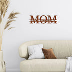 Personalized Mom Metal Wall Art – Custom Kids Names Sign with Heart Separators – Family Name Steel Décor – Mother’s Day Gift