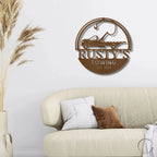 Tow Truck Custom Name Indoor Outdoor Steel Wall Sign