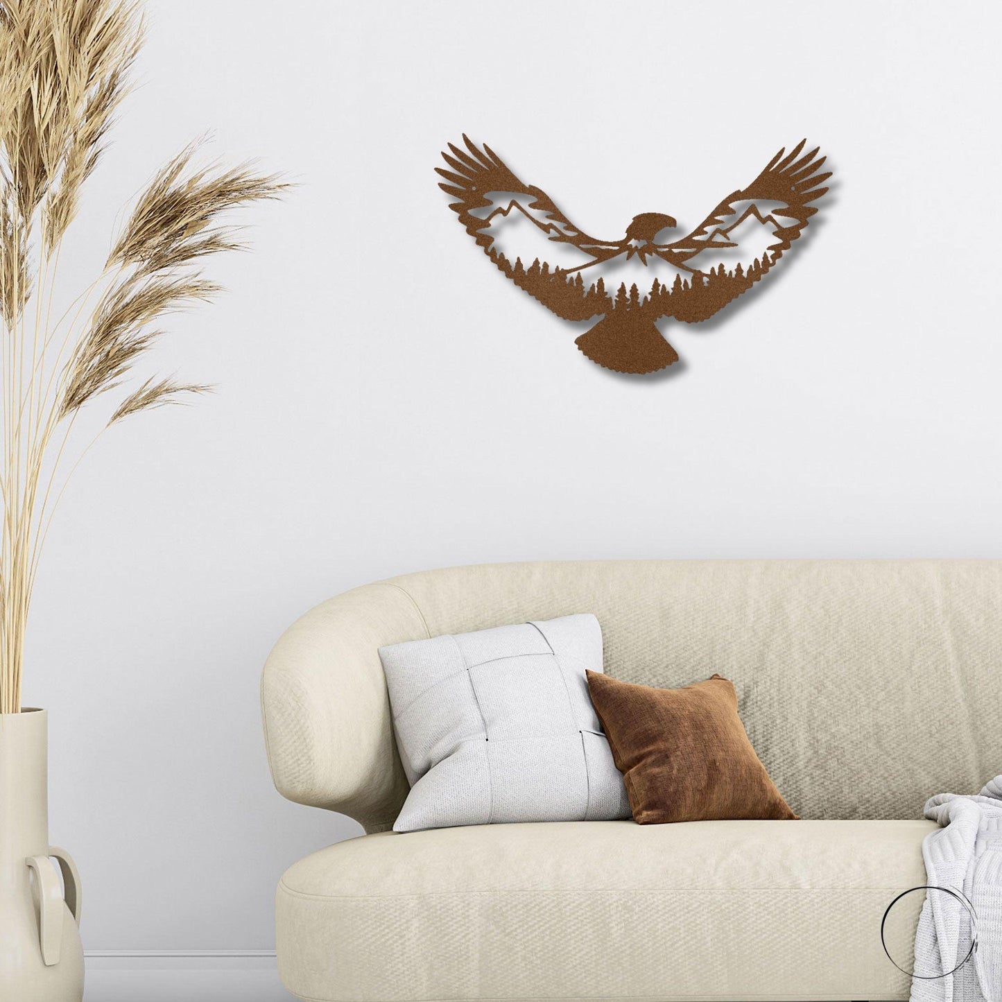 Eagle Scene Metal Art - Mallard Moon Gift Shop
