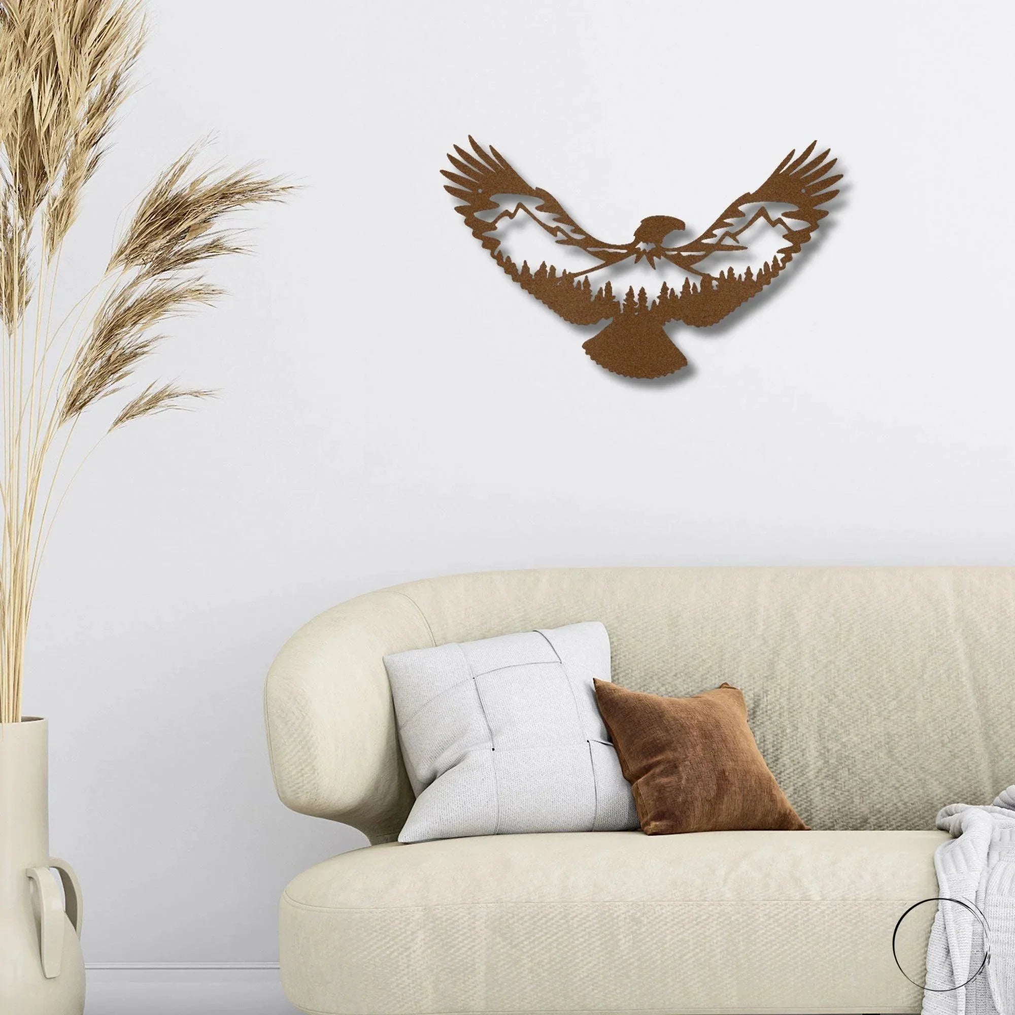 Eagle Scene Metal Art