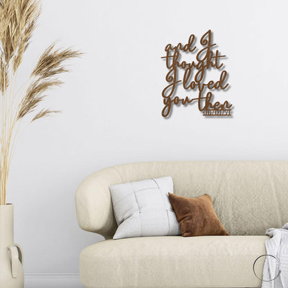 Ever Growing Love Custom Indoor Outdoor Steel Wall Sign - Mallard Moon Gift Shop