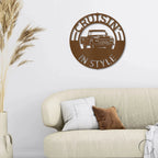 Classic Pickup Truck Personalized Indoor Outdoor Steel Sign Wall Sign