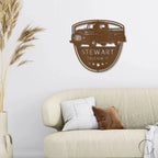 Classic Pickup Truck Personalized Steel Wall Sign